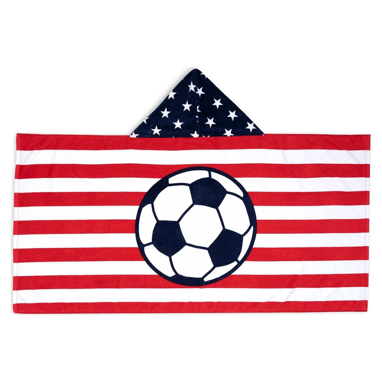 Toalla de Playa Premium ChalkTalkSPORTS 152x76 cm Bandera Fútbol