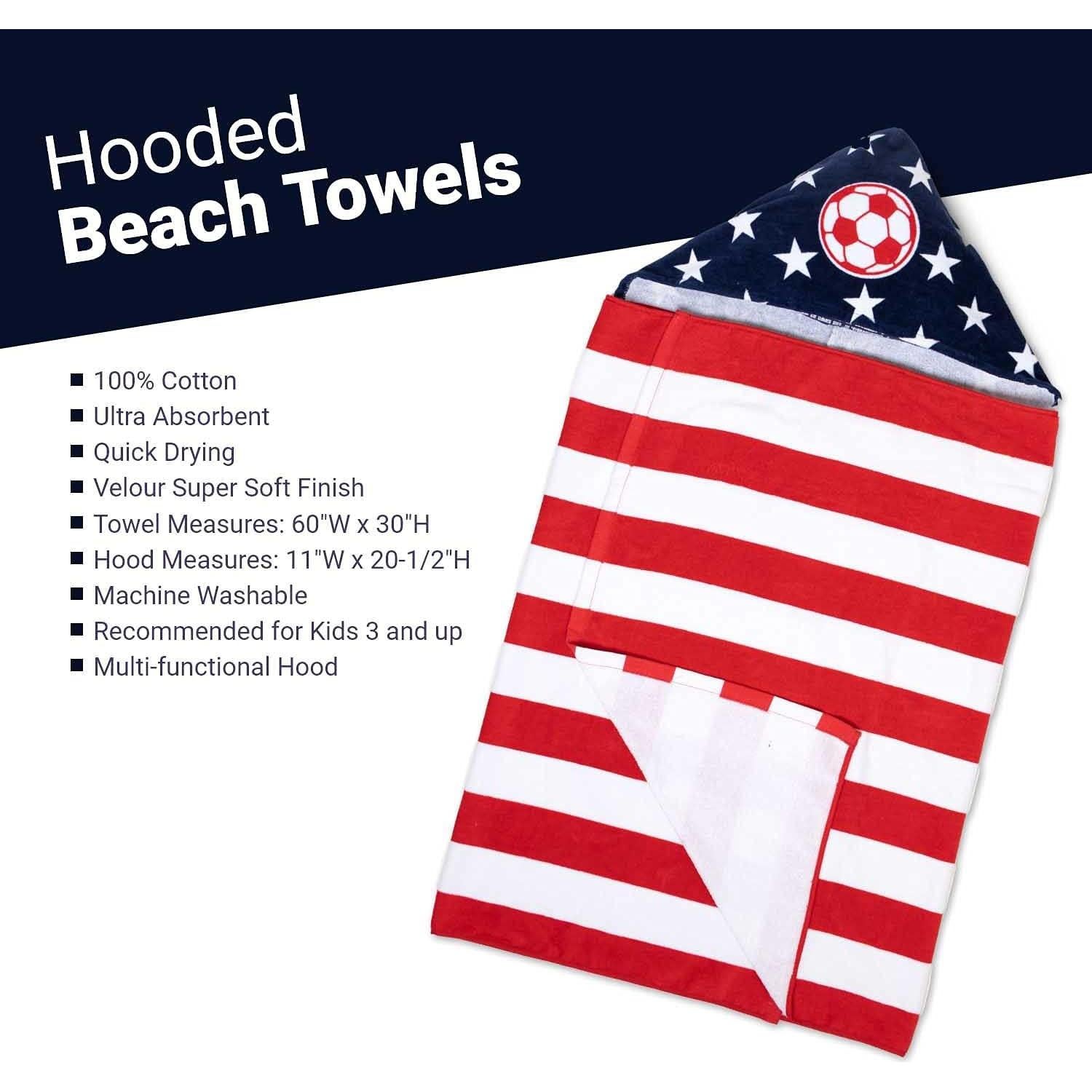 Toalla de Playa Premium ChalkTalkSPORTS 152x76 cm Bandera Fútbol