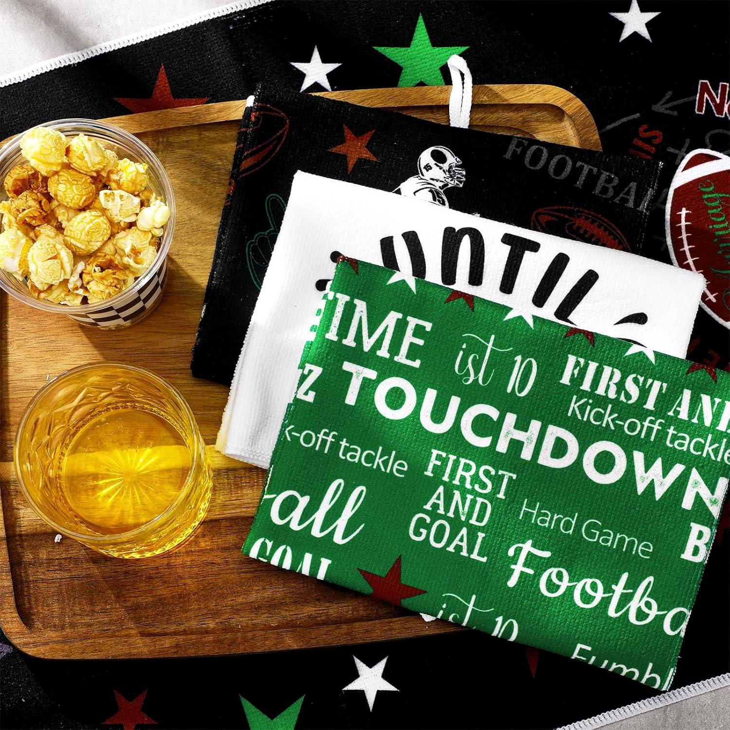 6 Toallas de Cocina Decorativas FuWeave Fútbol 40x60 cm