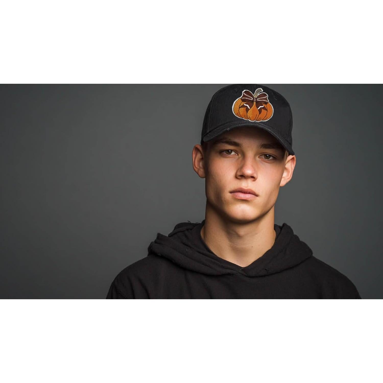 Parche Bordado Termoadhesivo Calabaza Fútbol Cute-Patch 8.89 cm