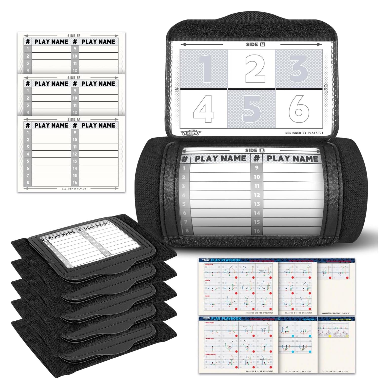 Paquete de 5 Pulseras de Fútbol PLAYAPUT con Tarjetas y Pegatinas