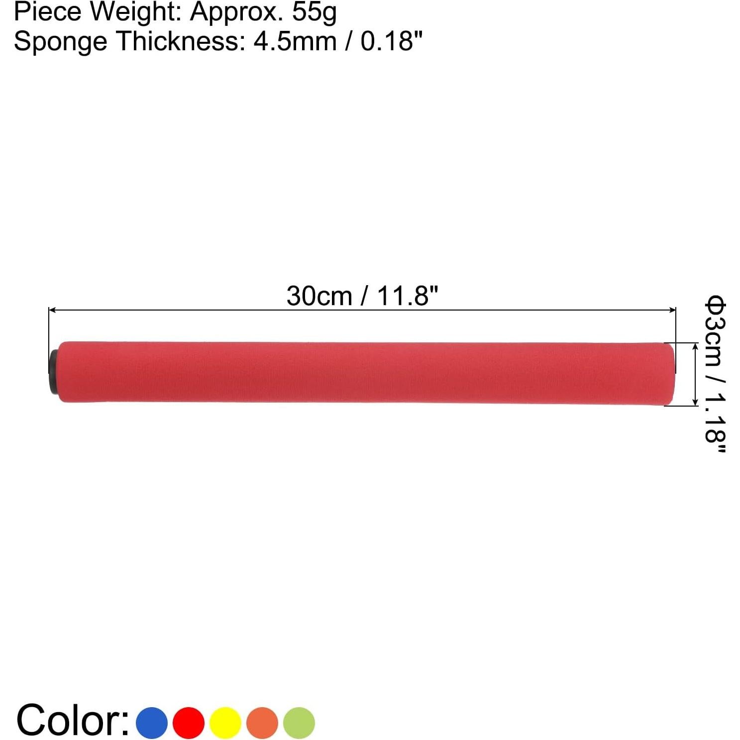 Conjunto de Bastones de Relevo PATIKIL - Acero Inoxidable, 30cm