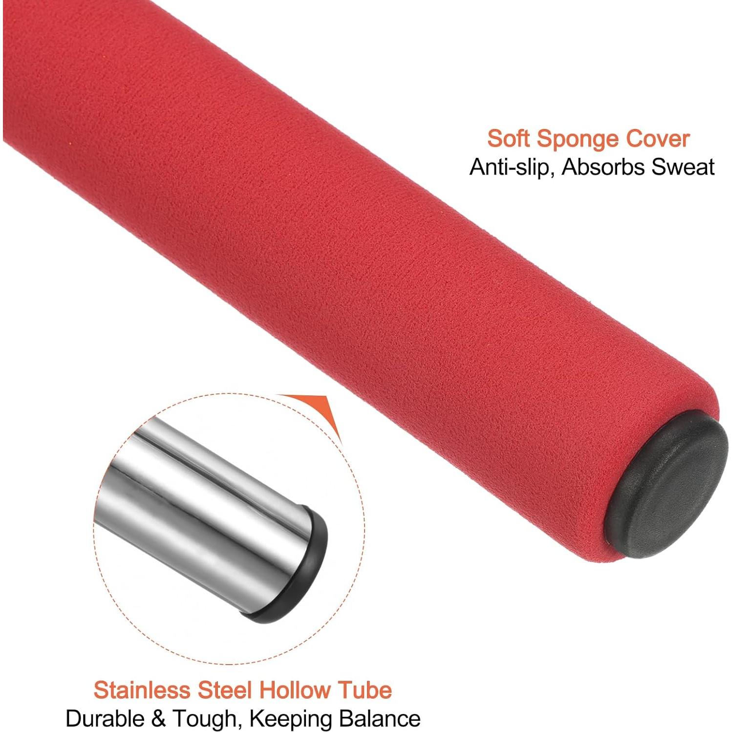 Conjunto de Bastones de Relevo PATIKIL - Acero Inoxidable, 30cm