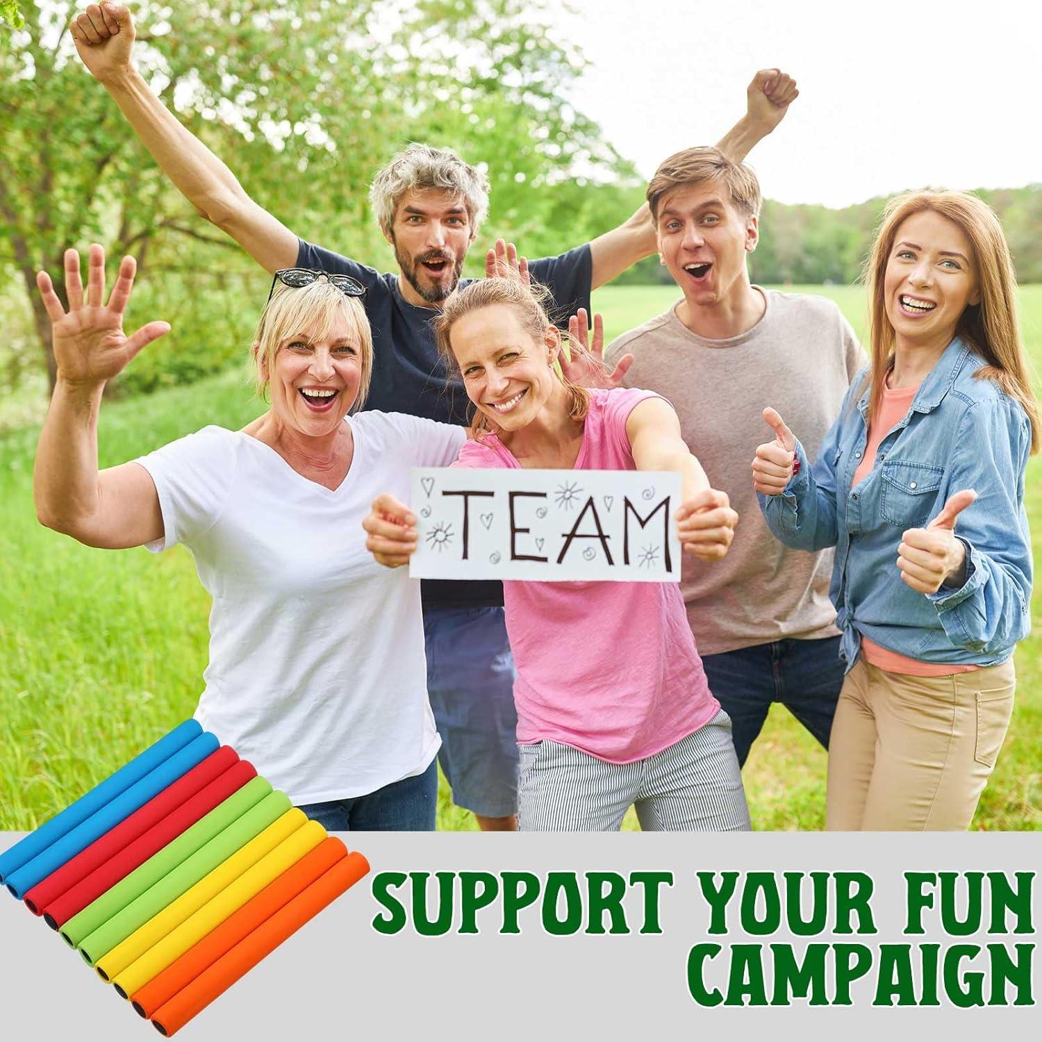 Testigos de Relevo de Atletismo Hiboom 10 Pcs Multicolor 30 cm