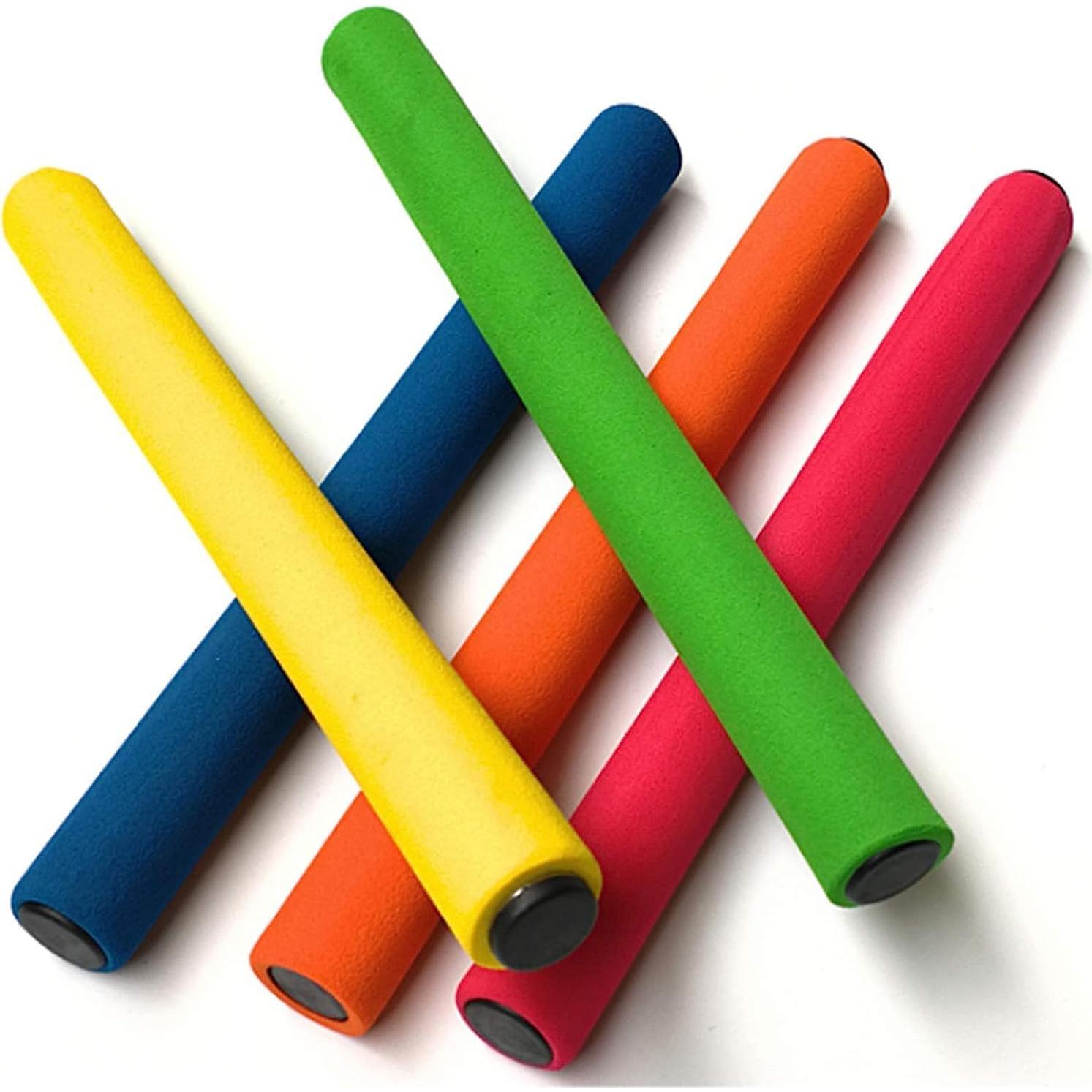 Bastones de Relevos KICKEEP - Paquete de 3, 30 cm, Color Mezclado