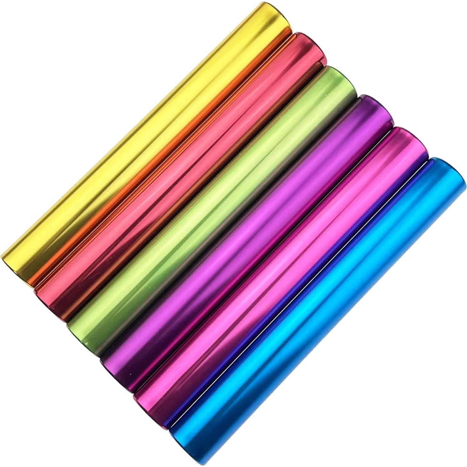 12 Bastones de Relevo de Aluminio Miokun 30 cm 6 Colores