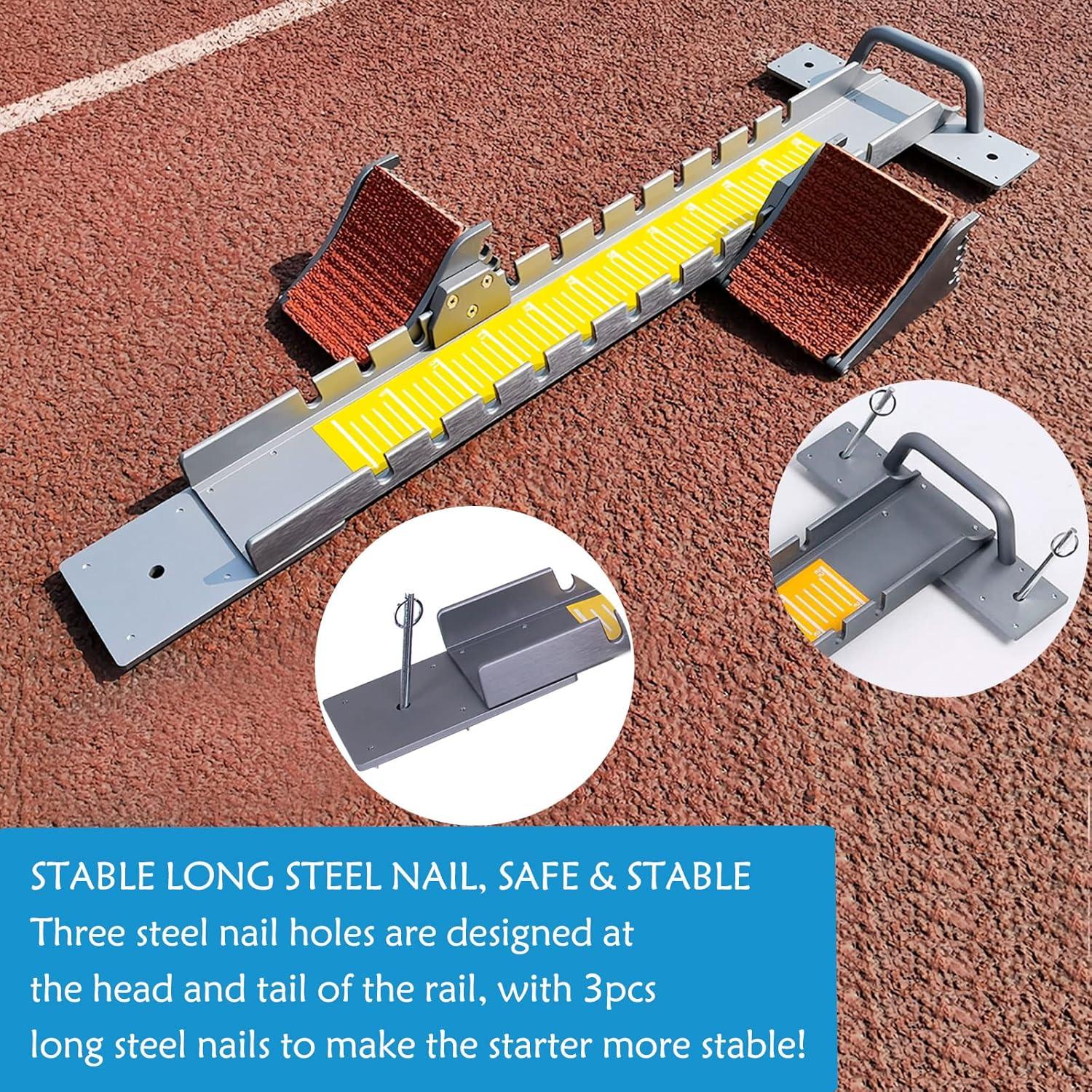 Bloques de Salida de Aluminio Supvision 35in Ajustables Amarillo