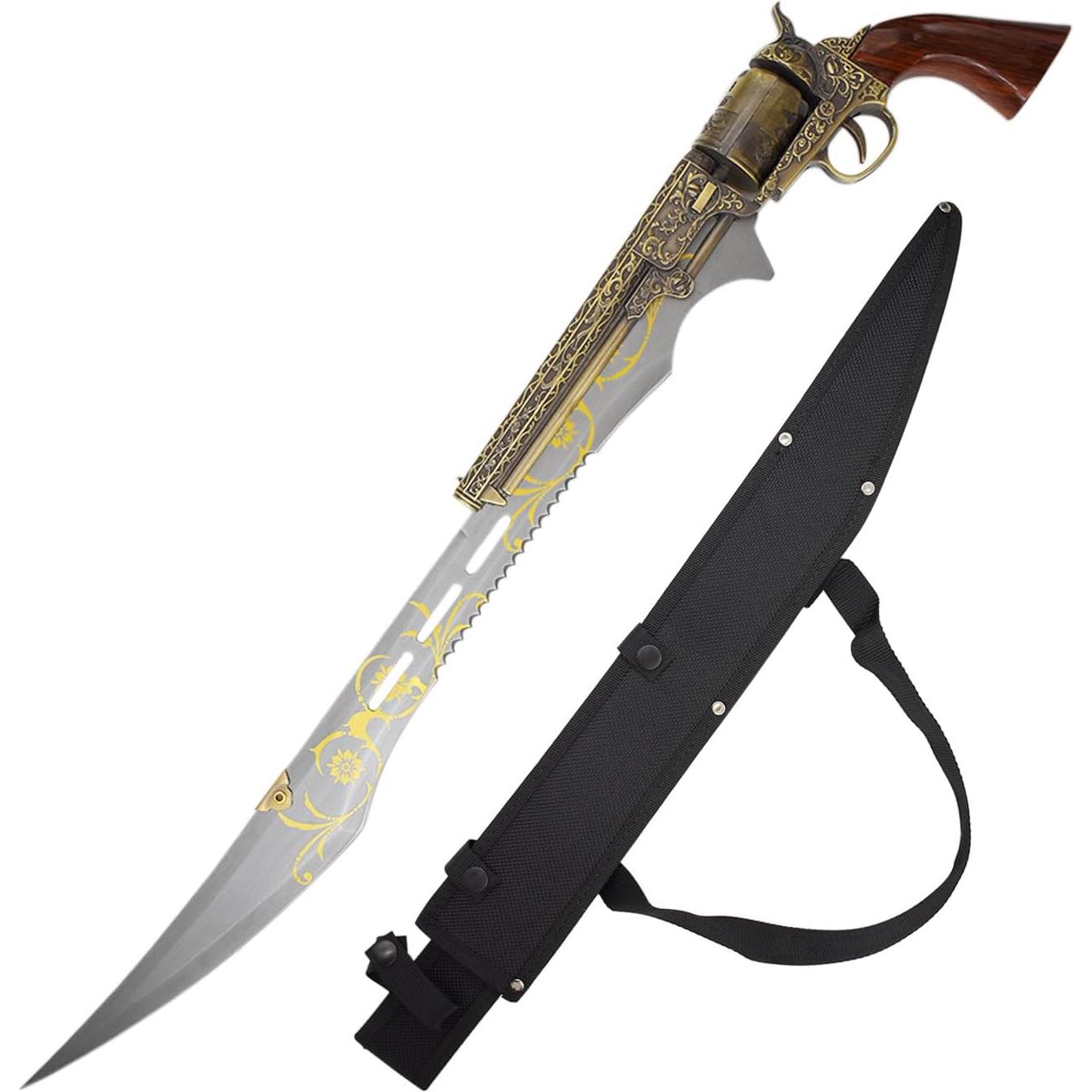 Espada Revolver Decorativa Master USA 68.58 cm Acero Inoxidable