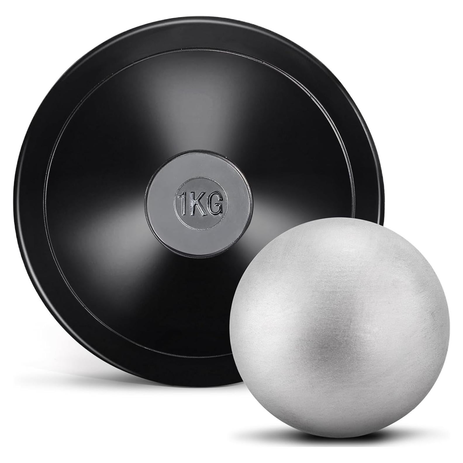 Juego de 2 Discos y Bala de Peso Covzoe 4 kg y 1 kg