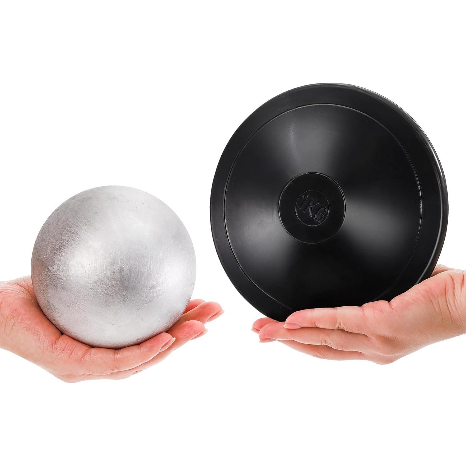 Juego de 2 Discos y Bala de Peso Covzoe 4 kg y 1 kg