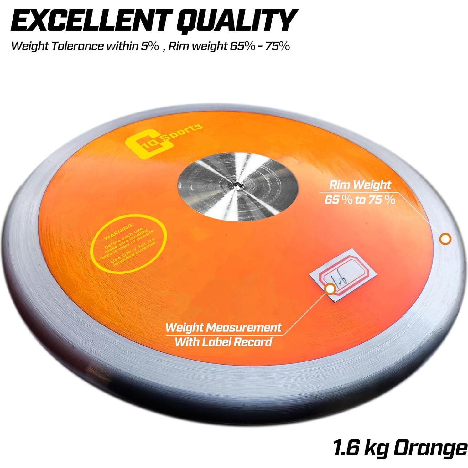 Disco de Lanzamiento AKABIKE 2pcs 1.6kg para Atletismo