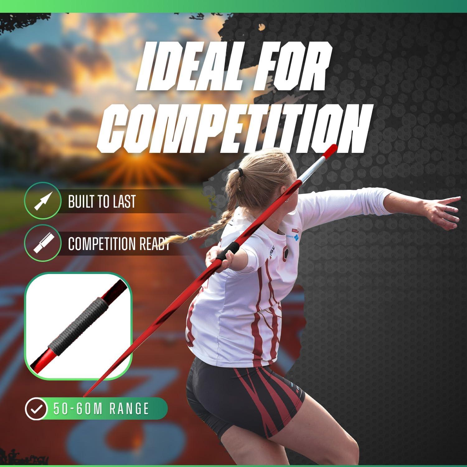 Jabalina de Competencia 600g 4THROWS Aluminio Azul para Mujeres