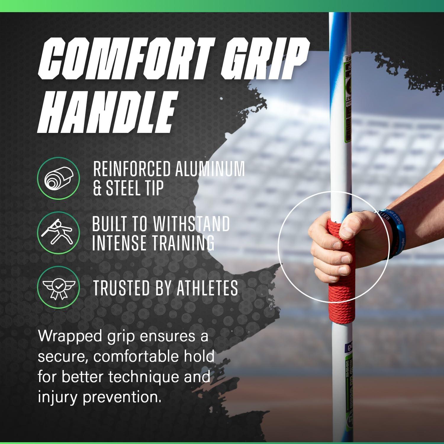 Jabalina de Competencia 600g 4THROWS Aluminio Azul para Mujeres