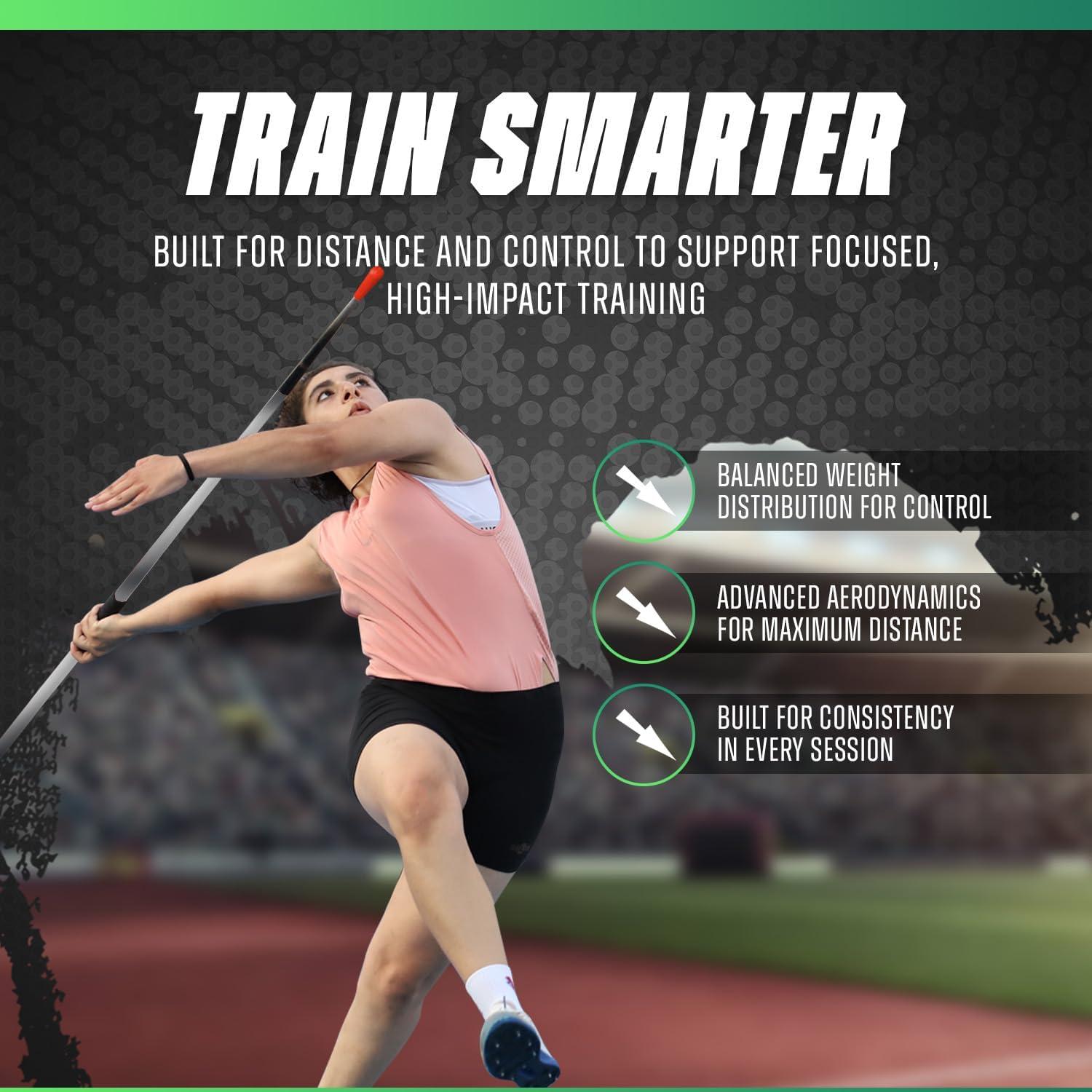 Jabalina de Competencia 600g 4THROWS Aluminio Azul para Mujeres