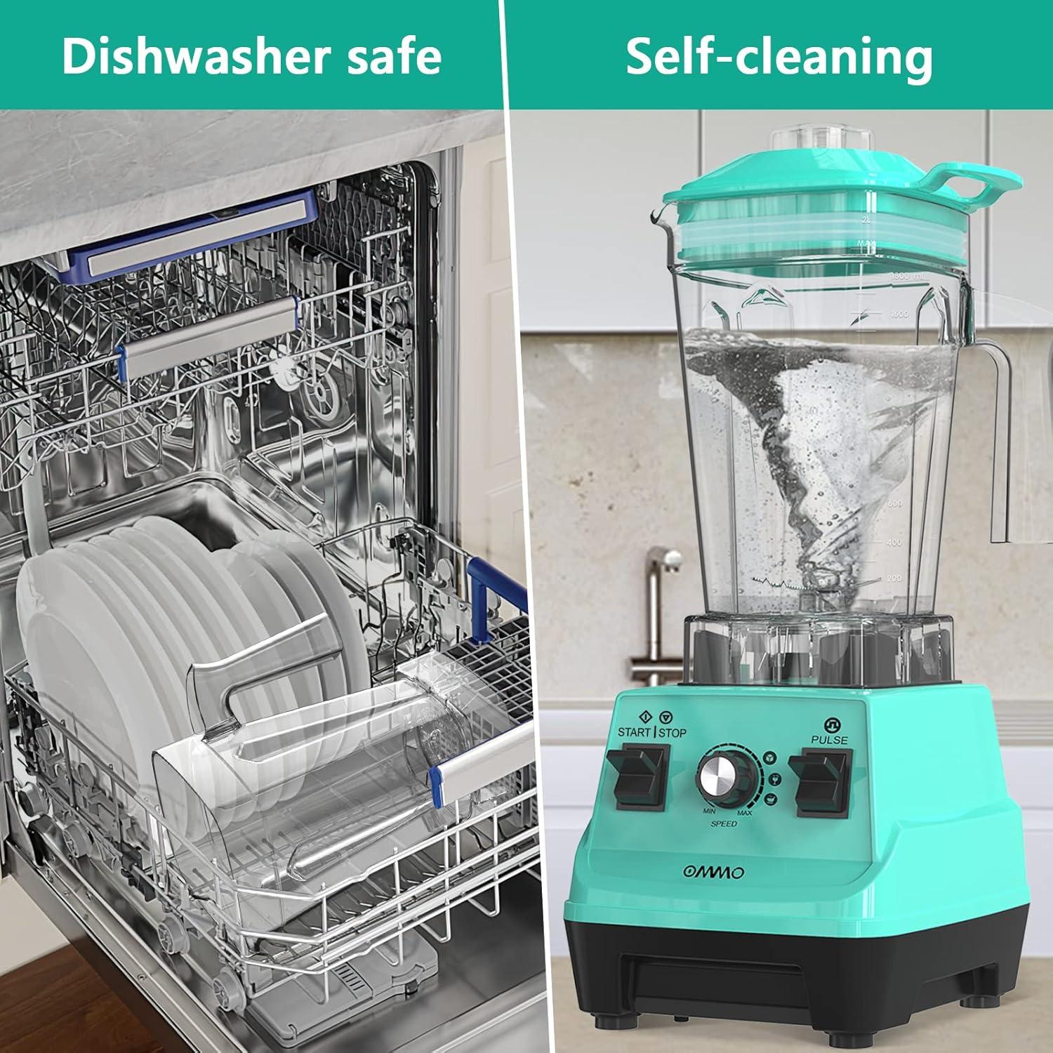 Licuadora OMMO 1800W 3.8L Acero Inoxidable Libre BPA