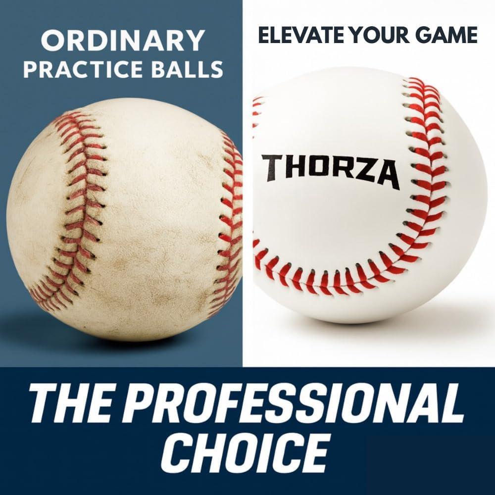 Pelotas de béisbol con peso Thorza - Set de 4 para entrenamiento
