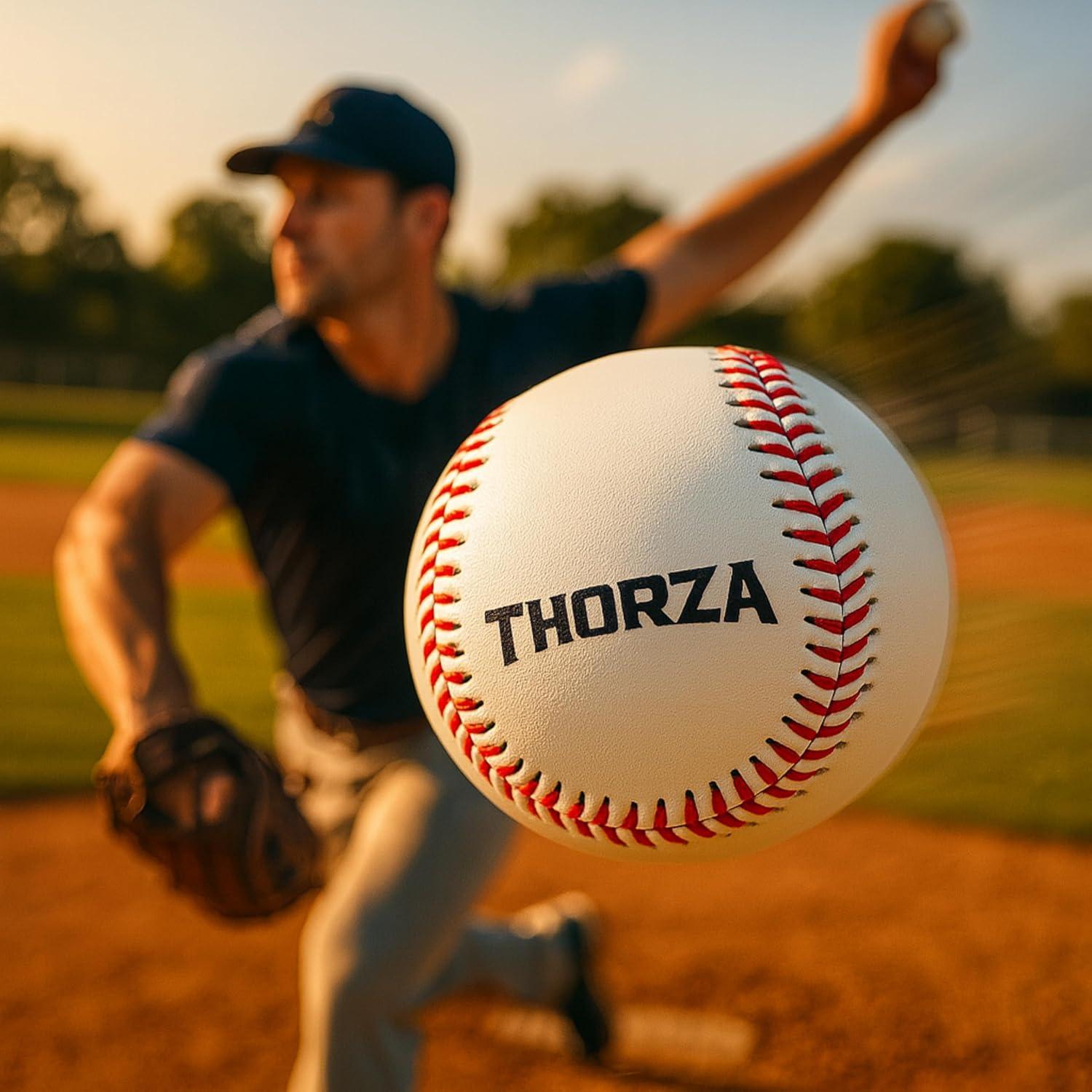 Pelotas de béisbol con peso Thorza - Set de 4 para entrenamiento
