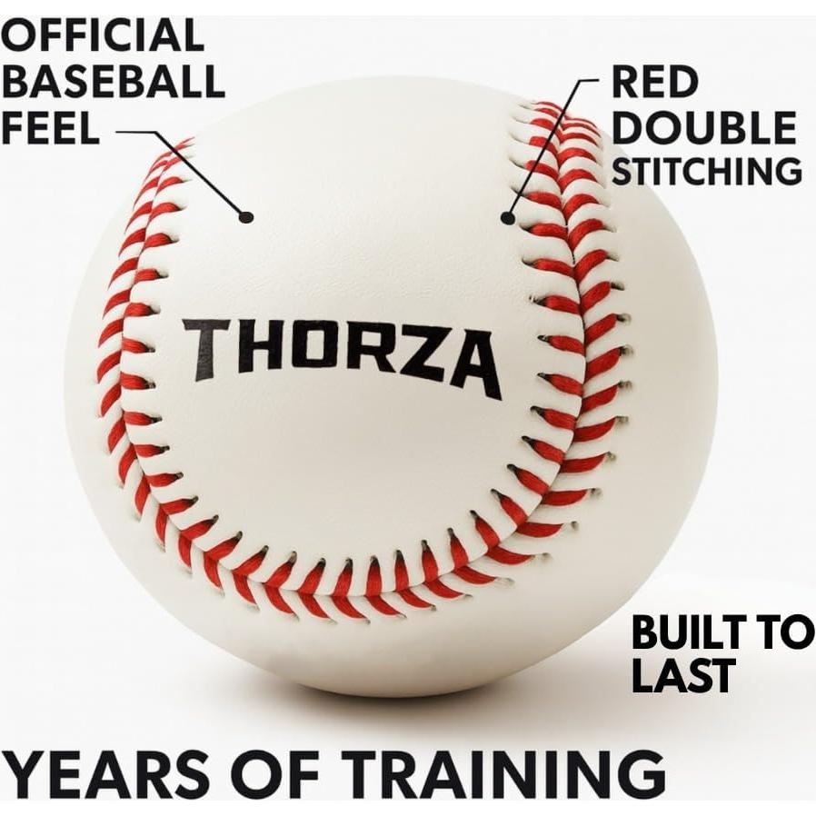 Pelotas de béisbol con peso Thorza - Set de 4 para entrenamiento