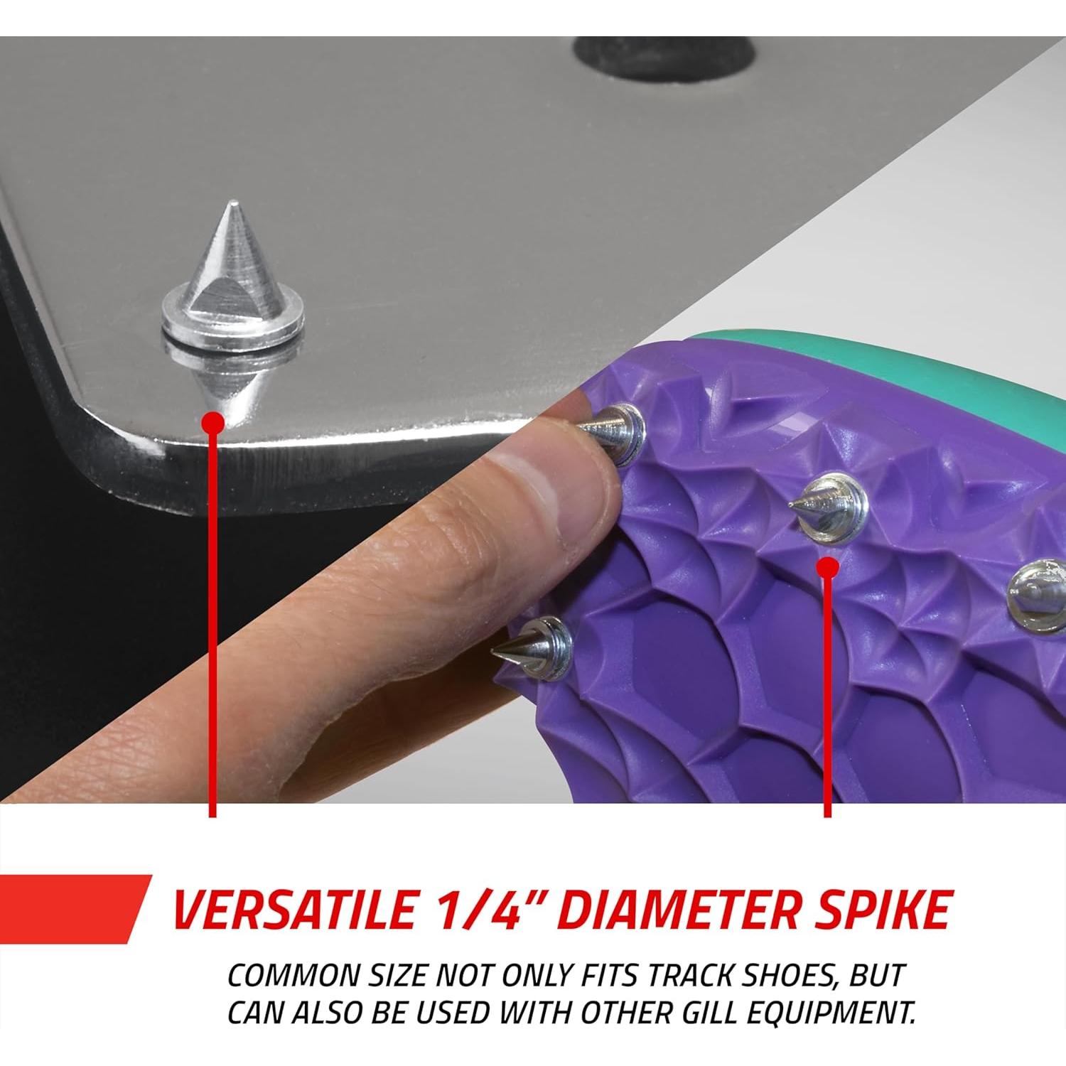 Picos Piramidales de Acero Inoxidable Gill Athletics 100 Piezas
