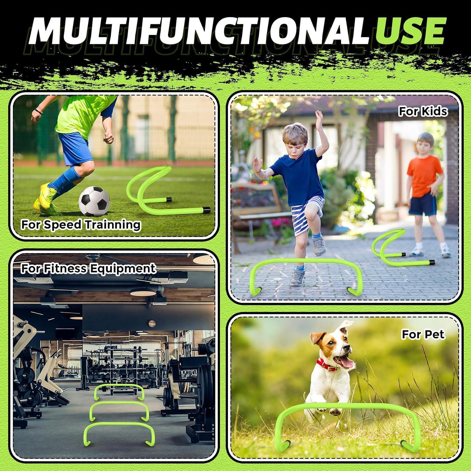 Vallas de Velocidad Wettarn 18 Pcs 15.24 cm Entrenamiento Agilidad