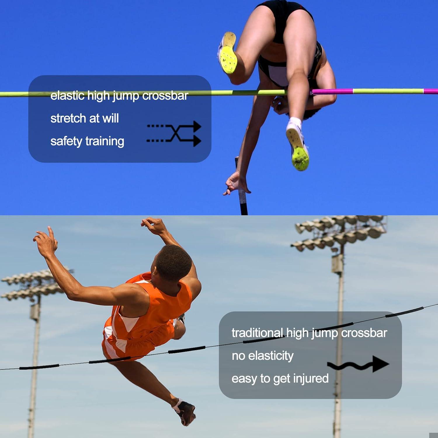 Barra elástica de salto alto TOYMIS 2.5m para entrenamiento