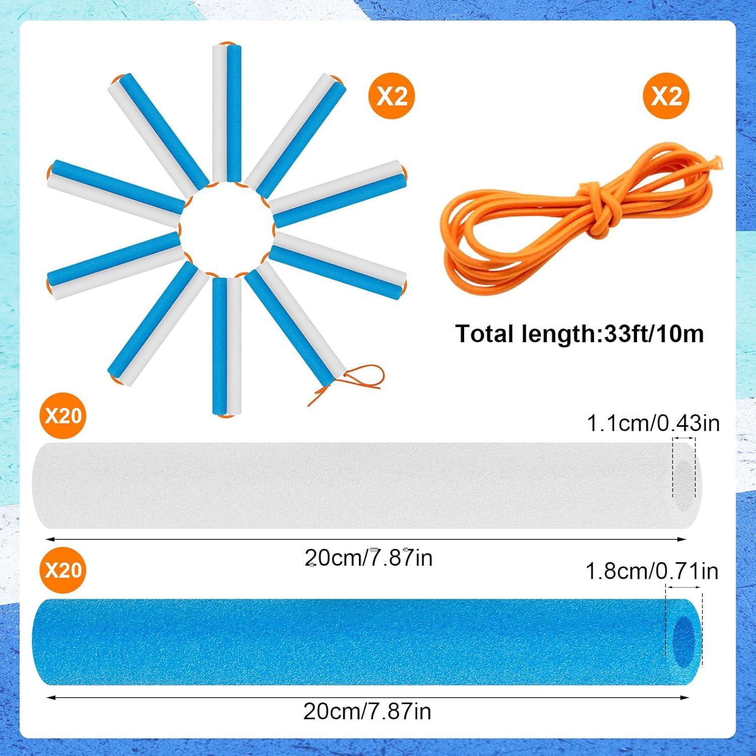 Paquete de 2 Barras Elásticas Meiqidi 10 m Ajustables para Salto