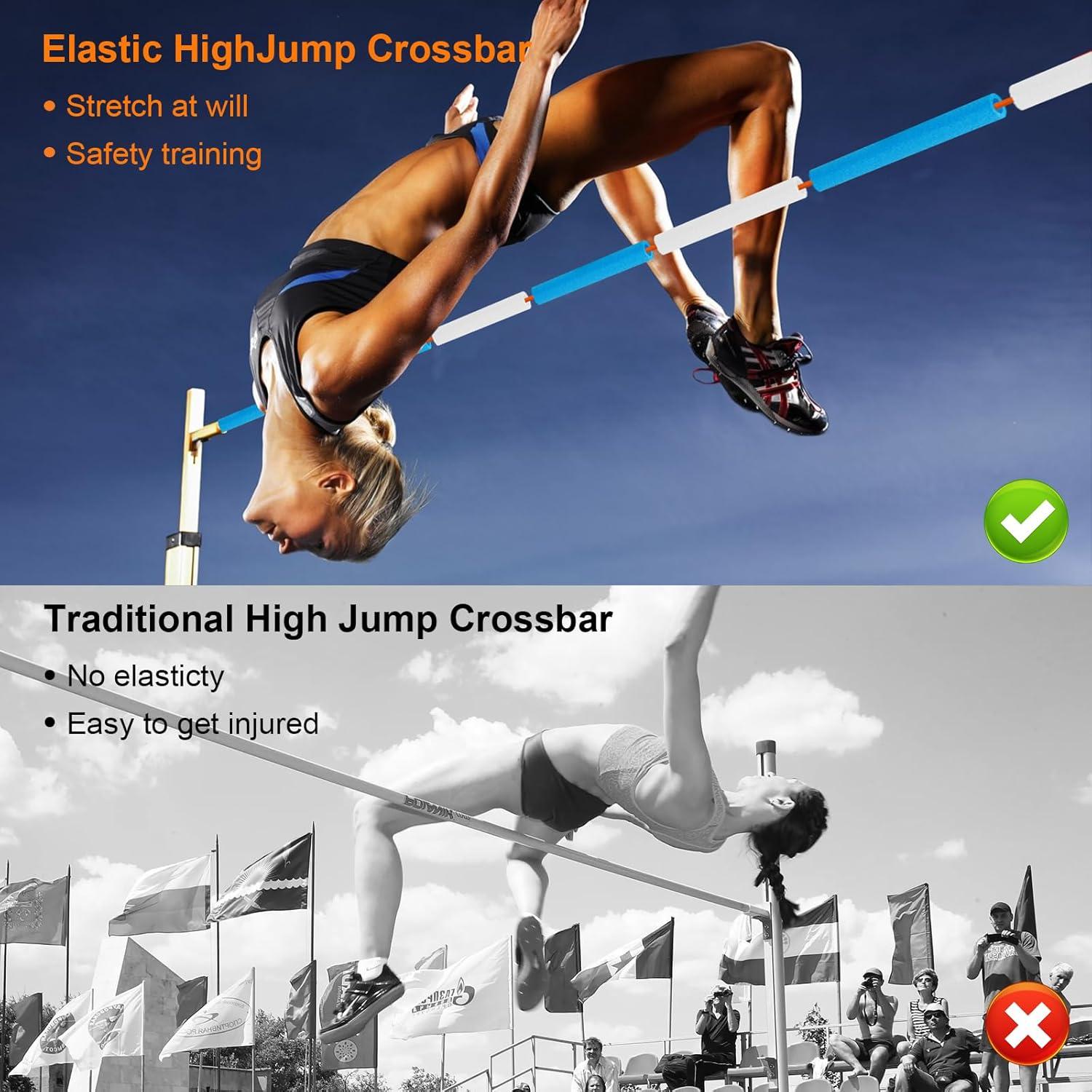 Paquete de 2 Barras Elásticas Meiqidi 10 m Ajustables para Salto