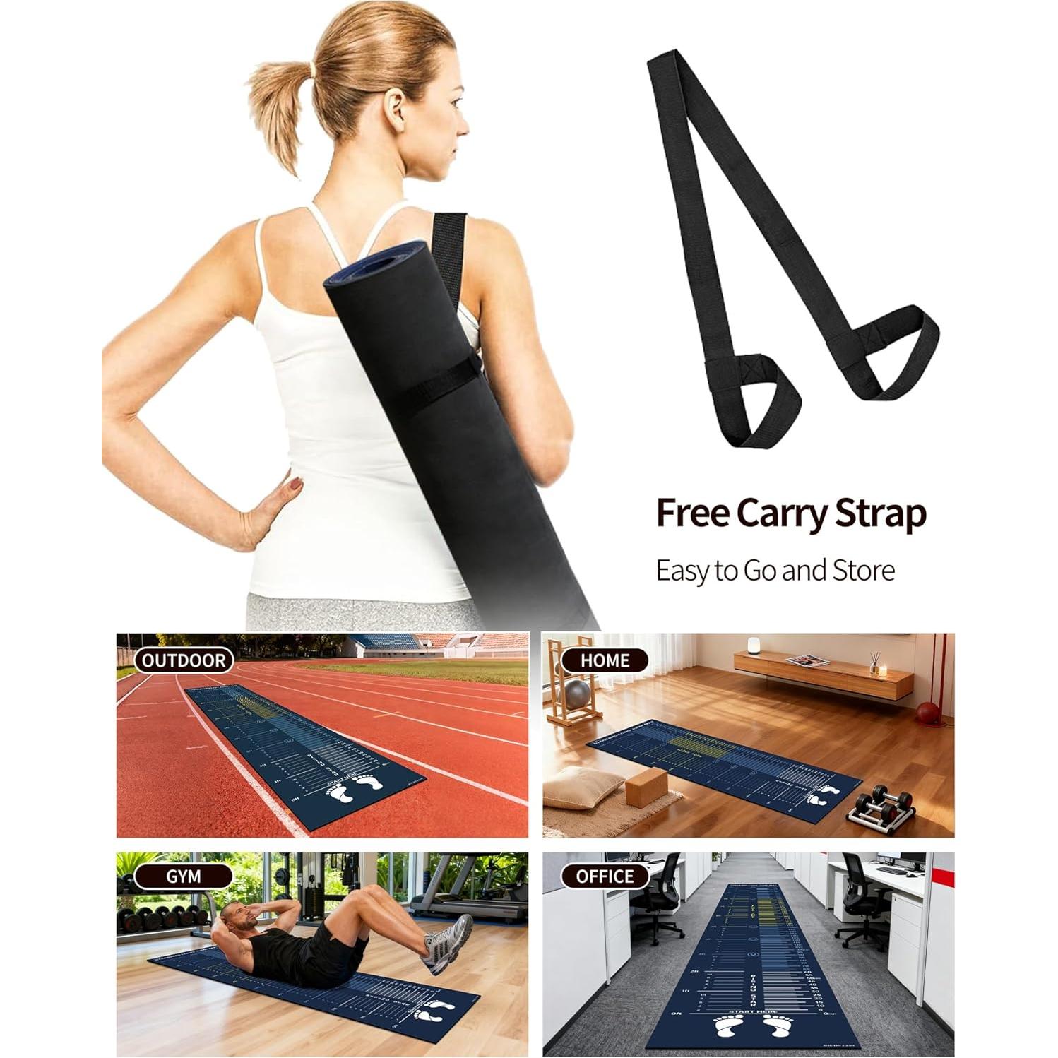 Alfombra de Salto Largo Newzela 3.66m x 0.80m Antideslizante