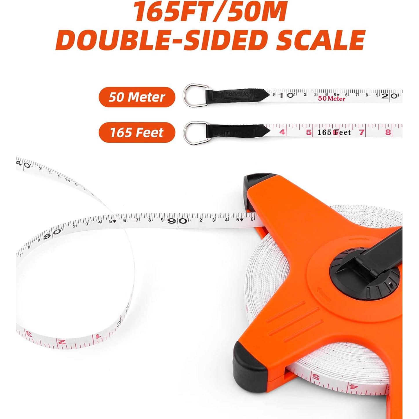 Cinta Métrica de Fibra de Vidrio 50m Doble Cara DIFFLIFE