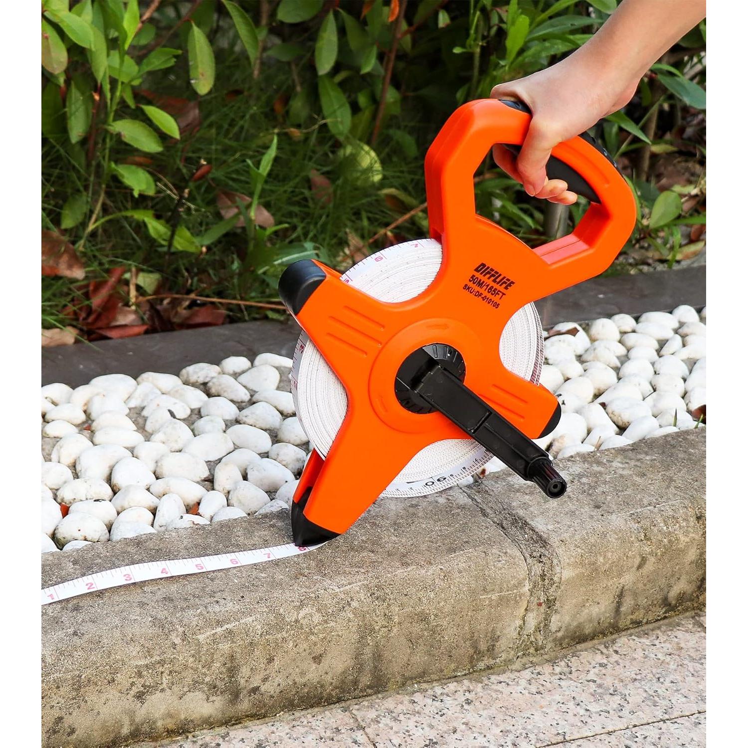 Cinta Métrica de Fibra de Vidrio 50m Doble Cara DIFFLIFE