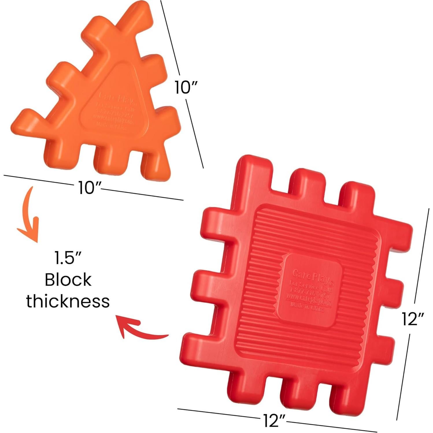 Bloques Waffle Careplay - Set de 48 Piezas para Niños