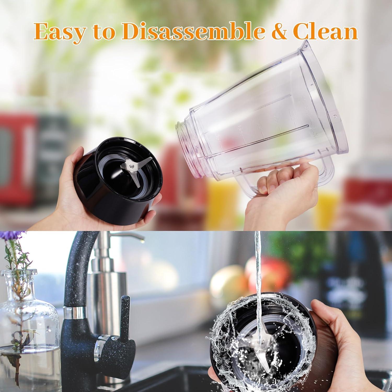 Batidora de Cocina JUSANTE 500W Jarra 1.5L 2 Velocidades