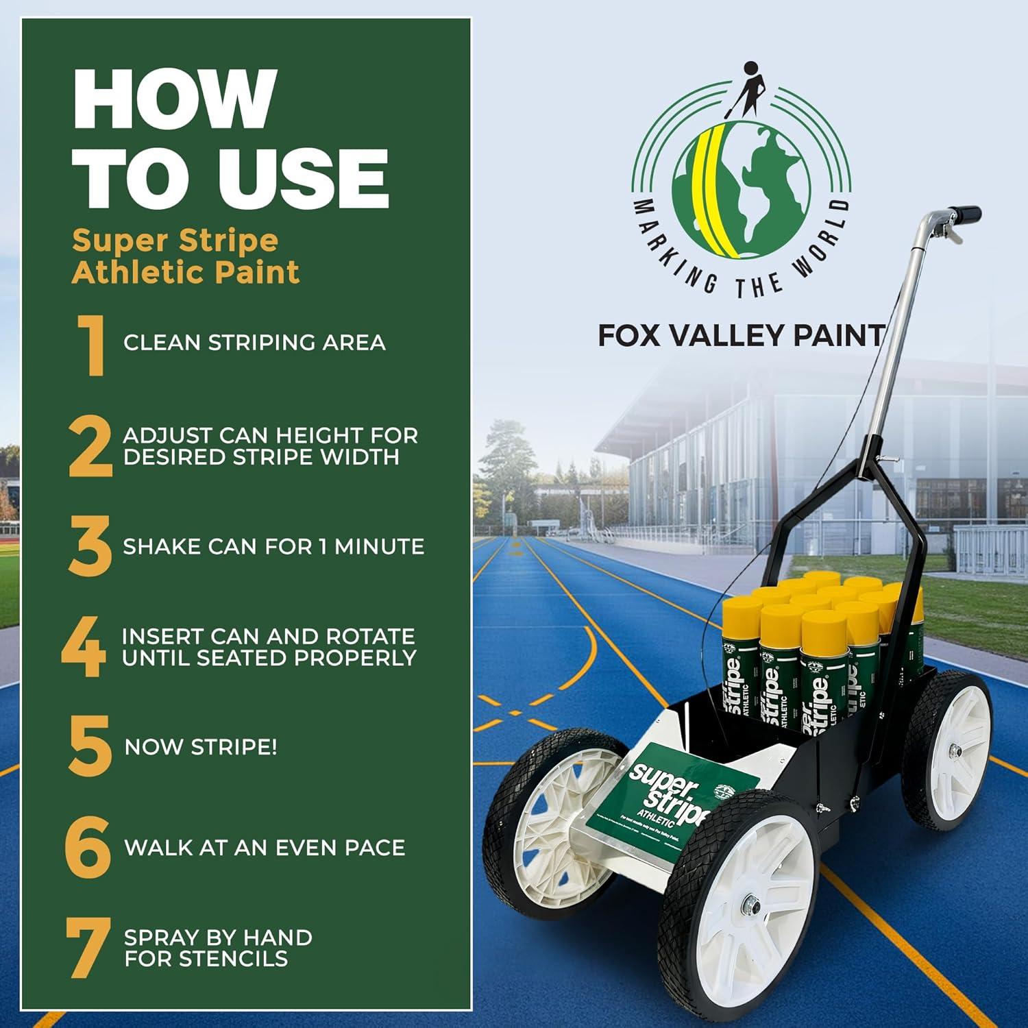 Kit de Marcado de Campo Fox Valley con 12 Latas de Pintura