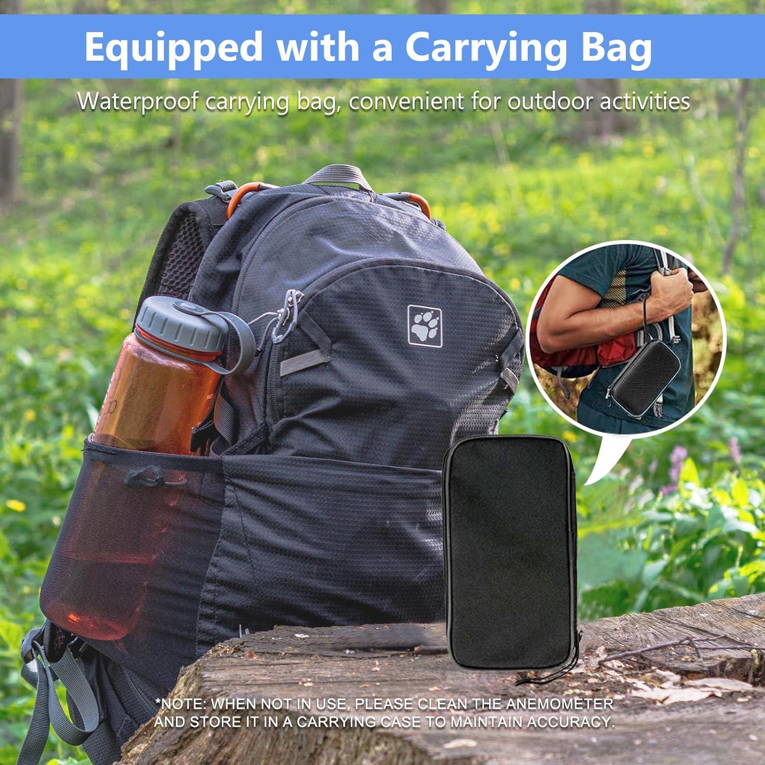 Anemómetro Digital HoldPeak 866B con Retroiluminación y Medición de Temperatura