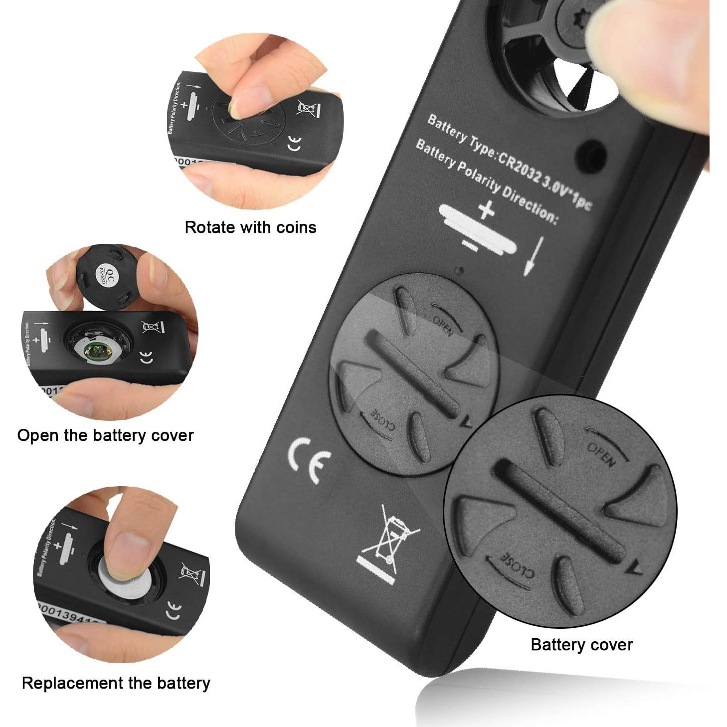 Anemómetro Digital AOPUTTRIVER AP-816B Mini Precisión