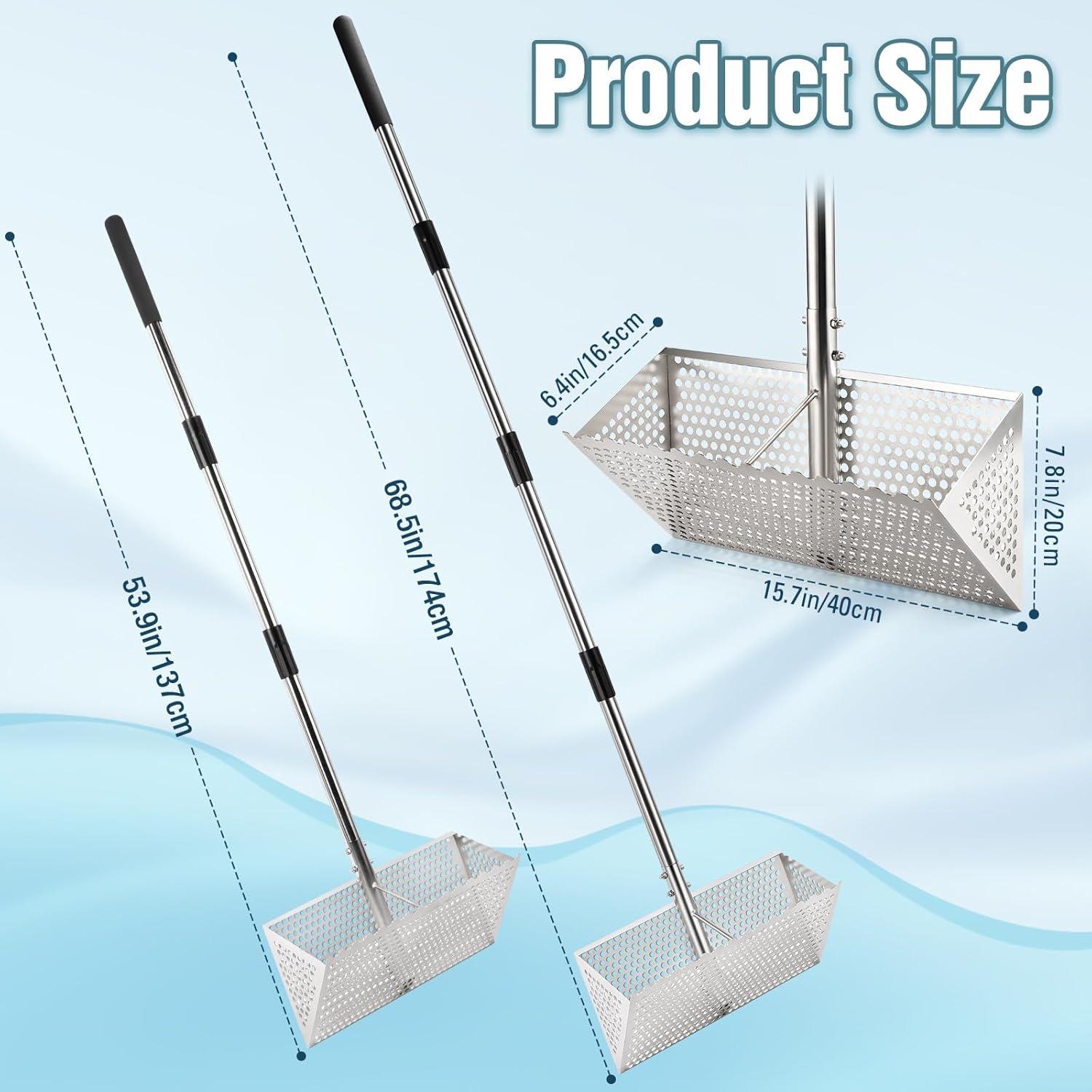 Rastrillo de Pulgas de Arena AugFir 16" Acero Inoxidable 144.78 cm