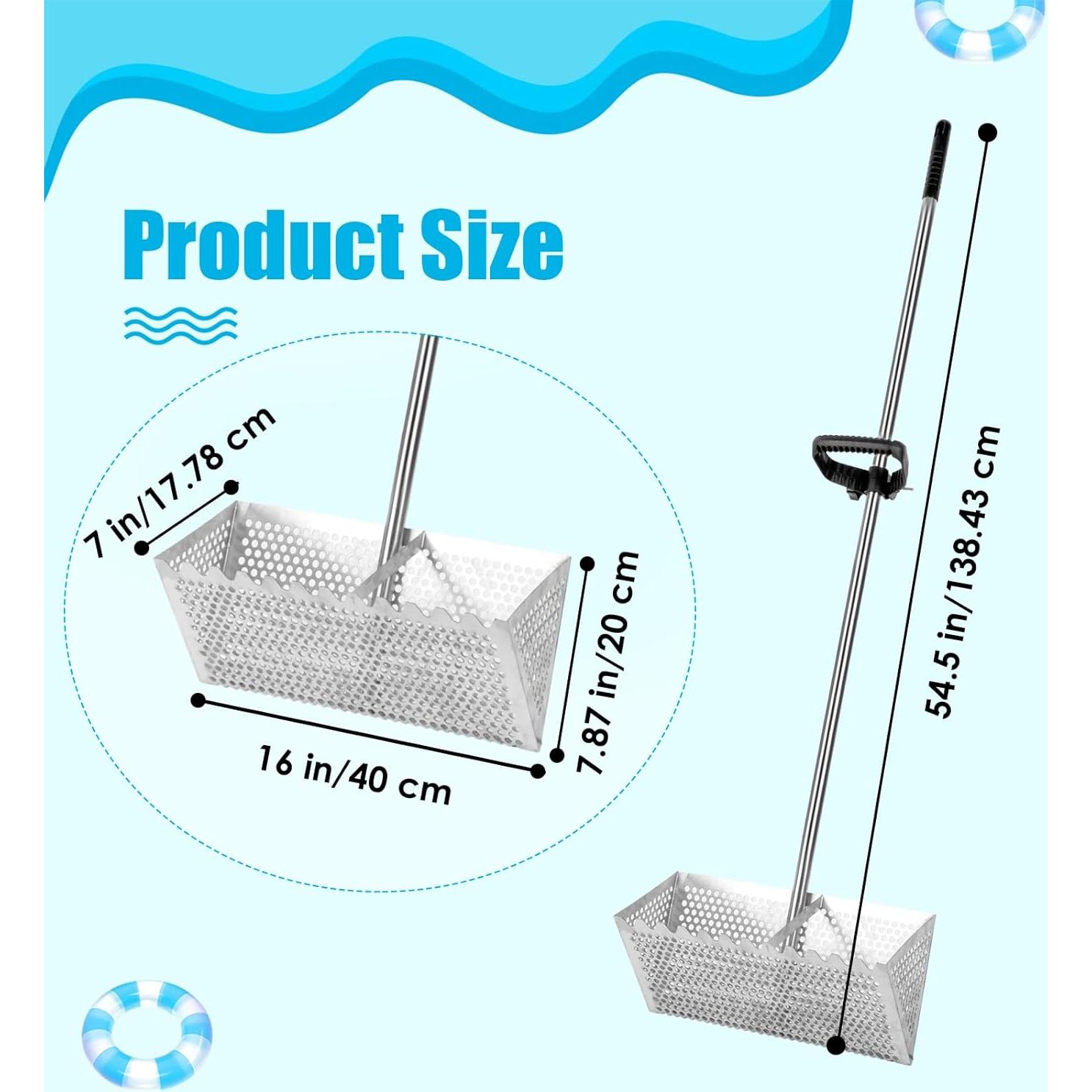 Rastrillo de Cangrejo de Arena AshKiz 40.64 cm Acero Inoxidable