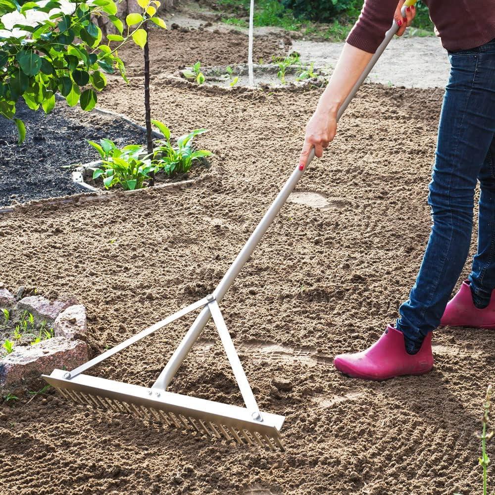 Rastrillo de Paisaje Colwelt 24 Púas Aluminio 60.96 cm