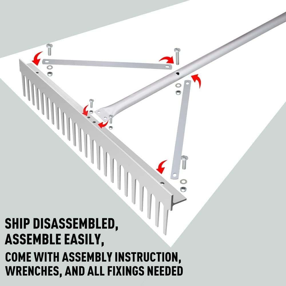 Rastrillo de Paisaje Colwelt 24 Púas Aluminio 60.96 cm