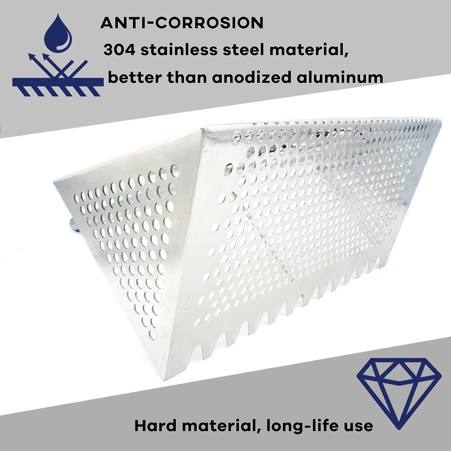 Rastrillo de Arena Comfornia 55" Acero Inoxidable Plegable