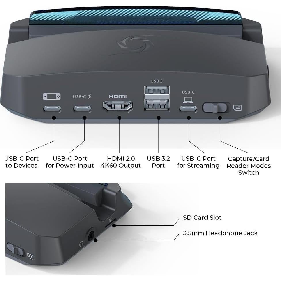 Dock AVerMedia X'TRA GO GC515 HDMI 4K 60Hz Carga USB-C