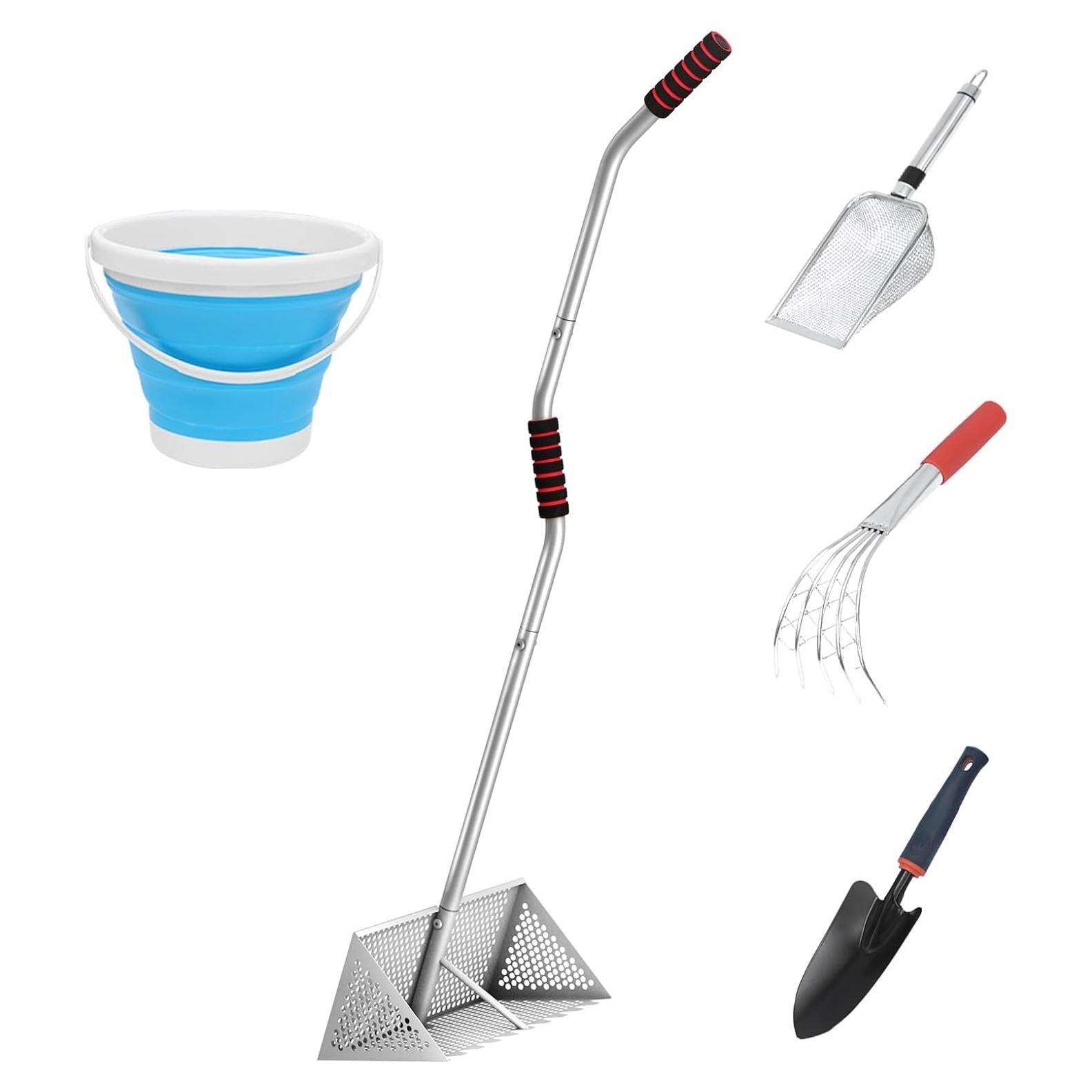 Rastrillo de playa Arejonner HM11 con tamiz de arena 40.64 cm