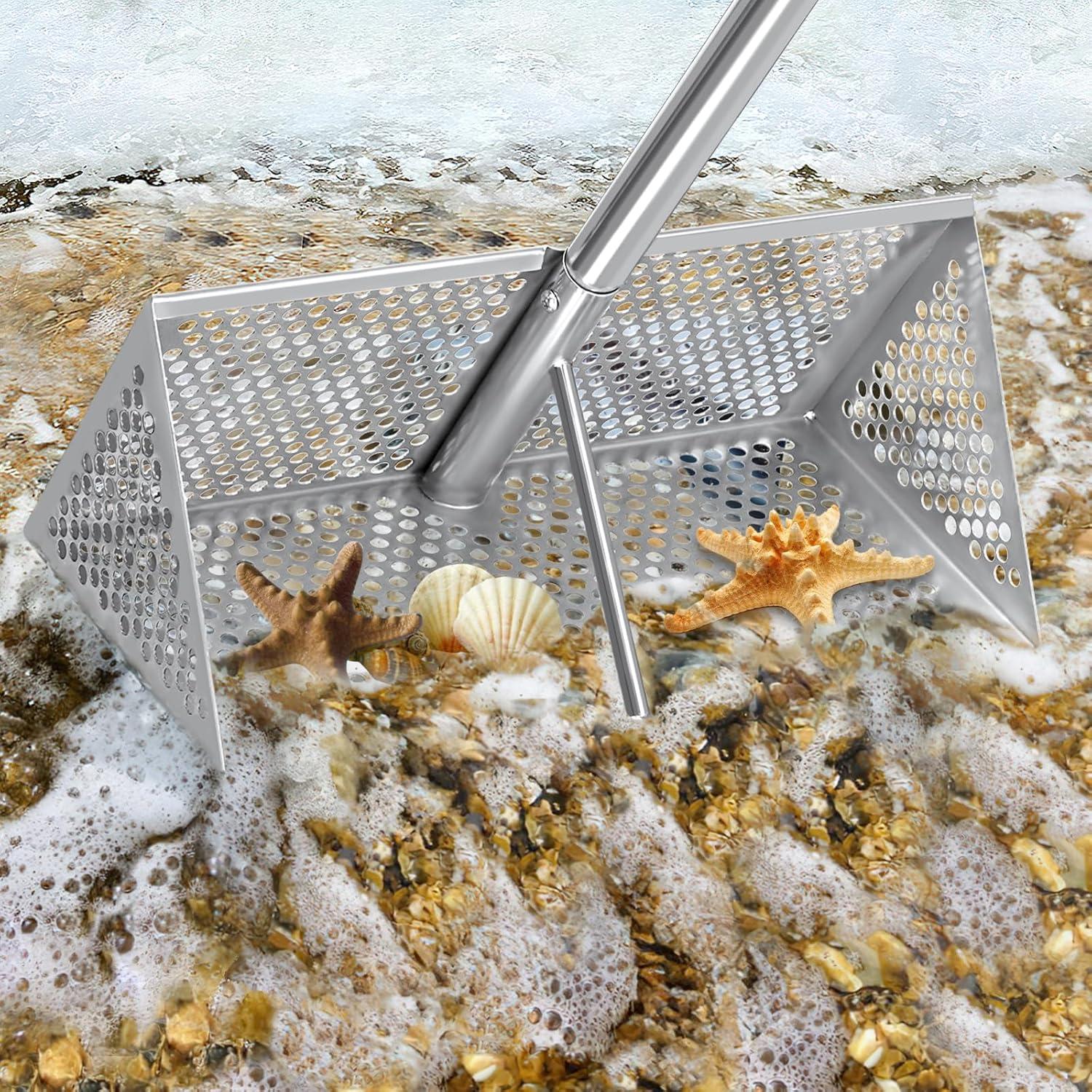 Rastrillo de playa Arejonner HM11 con tamiz de arena 40.64 cm
