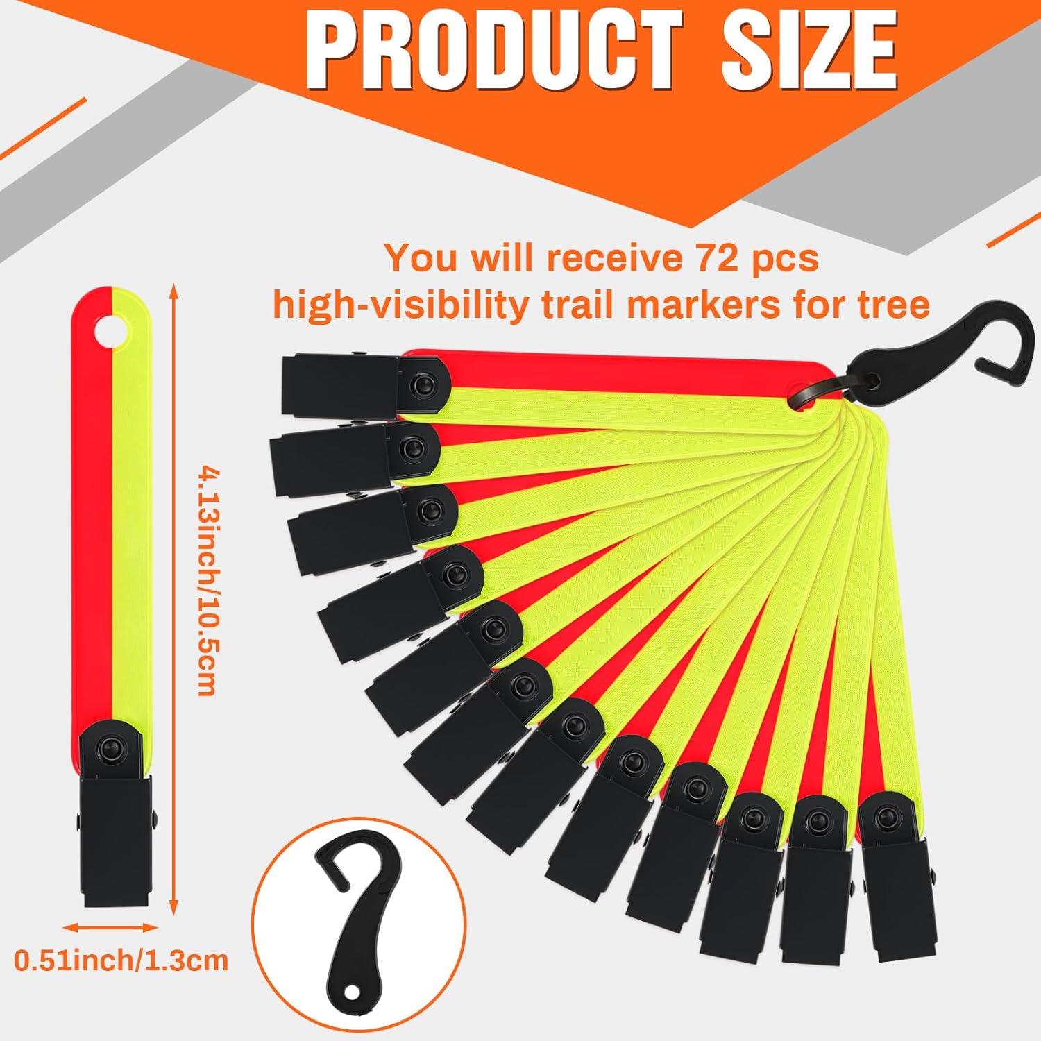 Marcadores de Sendero Reflectantes Copkim 72 Pcs Alta Visibilidad