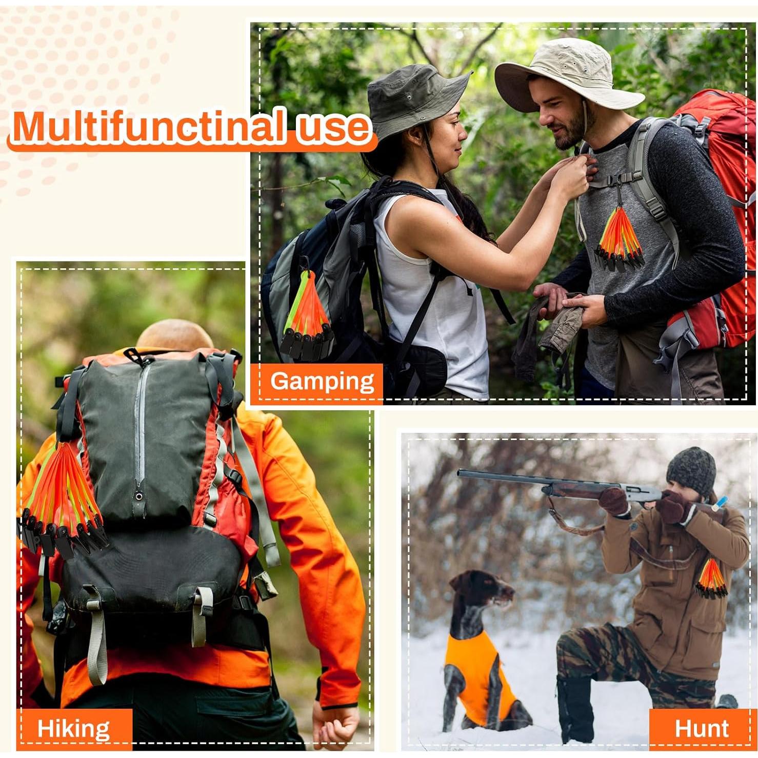 Marcadores de Sendero Reflectantes Copkim 72 Pcs Alta Visibilidad