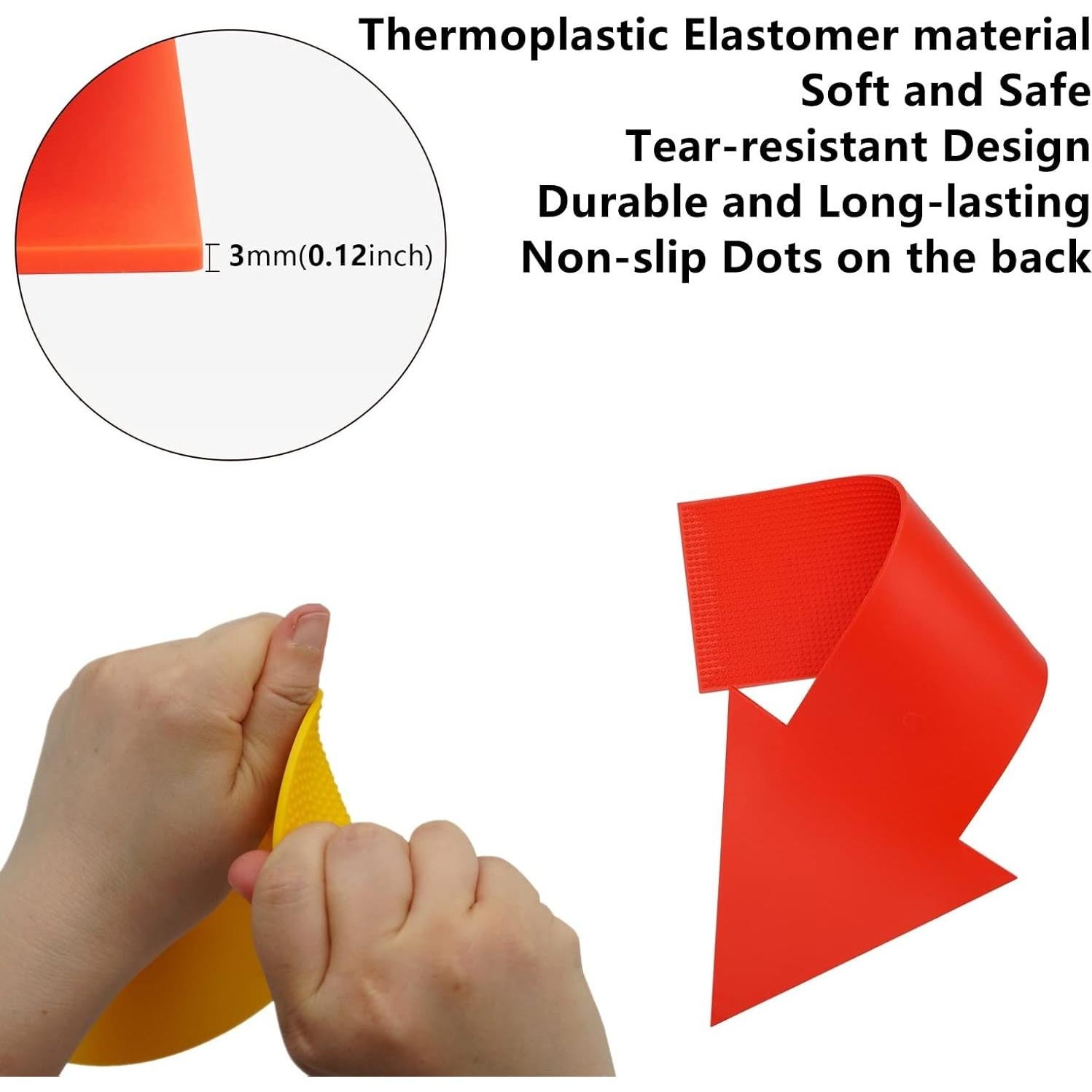 Marcadores de Alfombra Antideslizantes Eco Walker - Set de 6 Flechas Coloridas
