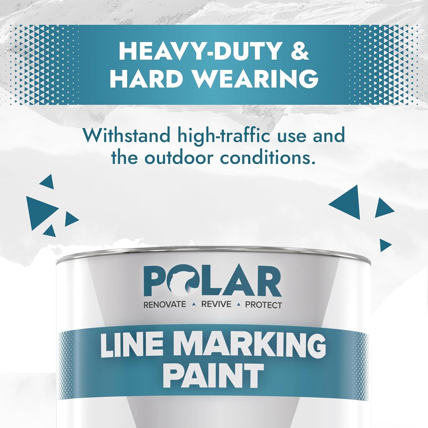 Pintura de Marcado de Línea Polar Blanca 0.98 L - Resistente