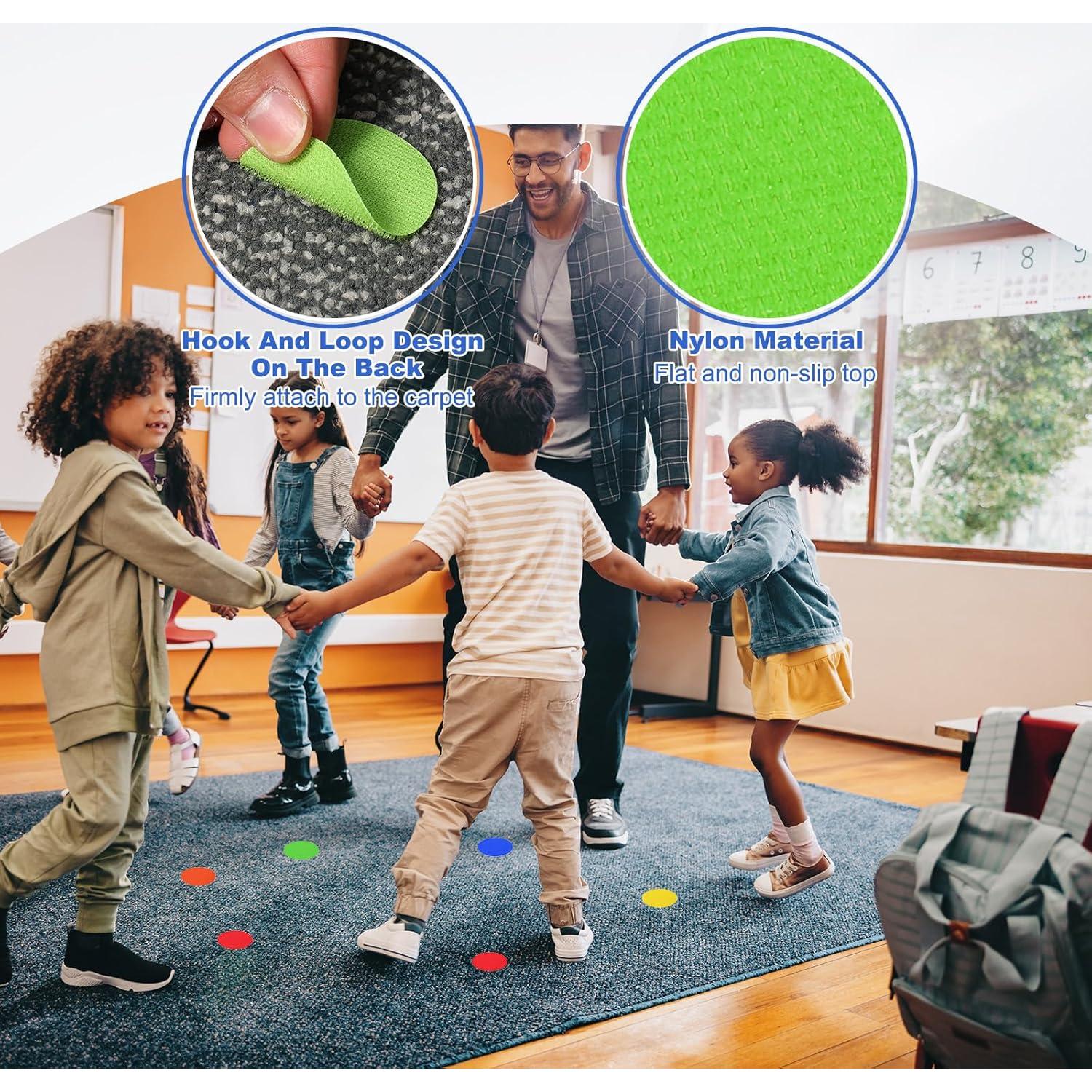 Puntos Marcadores de Alfombra PATIKIL 5cm Verde - Paquete 48