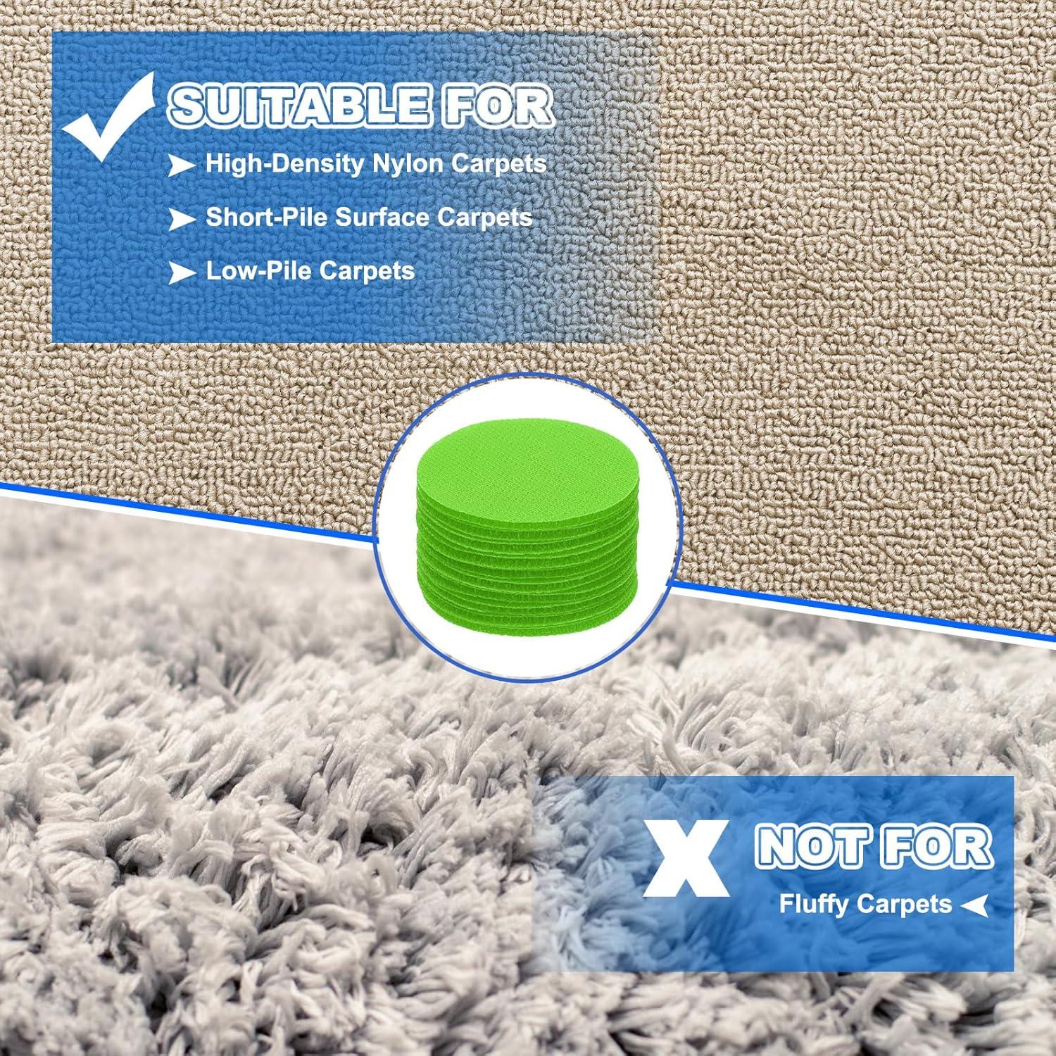 Puntos Marcadores de Alfombra PATIKIL 5cm Verde - Paquete 48