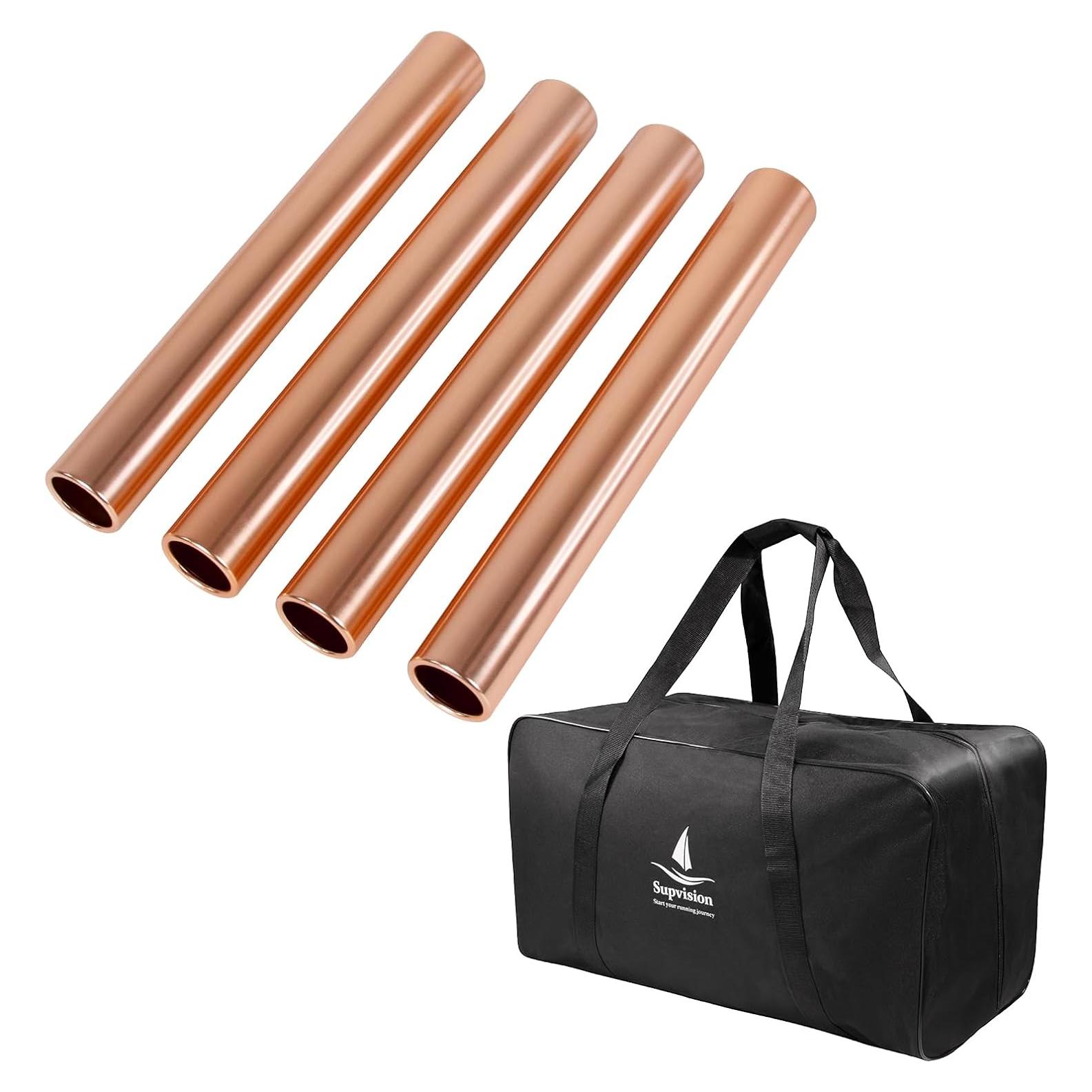 Conjunto de Testigos de Relevos Supvision 4Pcs Aluminio + Bolsa 54L